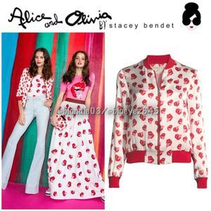 Alice + Olivia x Donald Robertson “Lonnie” bomber jacket L
